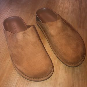Suede Moccasin Clogs